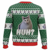 Unisex Christmas Sweater Fun Cat Motif Warm Knit 1